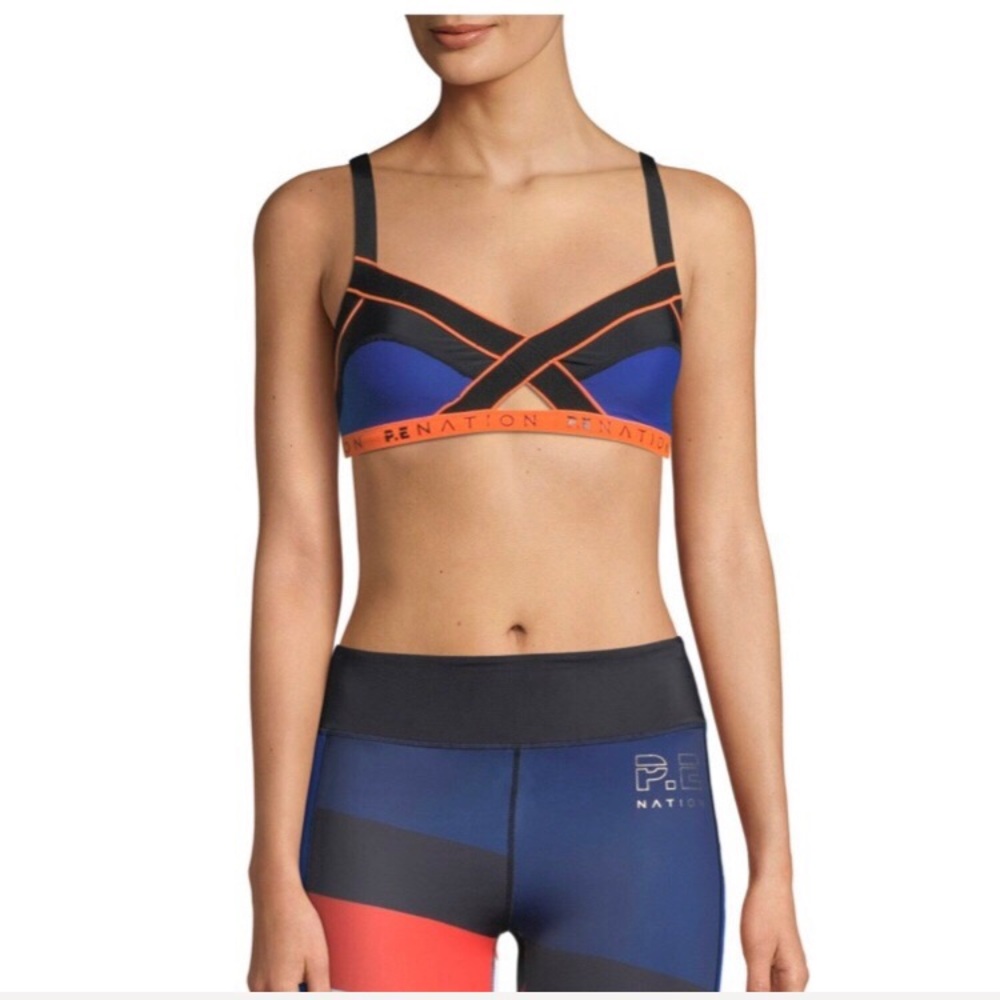 PE Nation Alignment Colorblock Performance Bra(S)